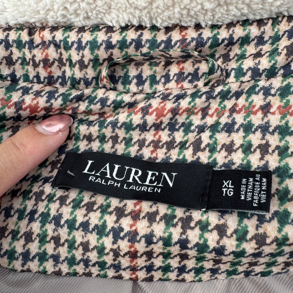 LAUREN RALPH LAUREN‎ BEIGE QUILTED COAT JACKET SIZE XL - Picture 12 of 12